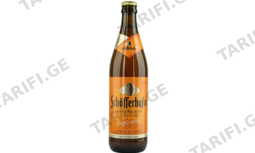 Shofferhofer გაუფილტრავი 0.5 შუშა 5% / Shofferhofer unfiltered 0.5 glass 5%