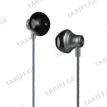 HOCO M18 Goss metal universal earphone with mic tarnish/White