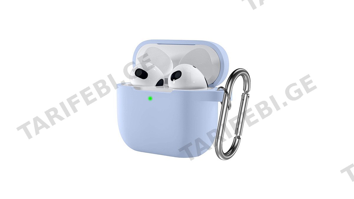 holdit Silicon Case for Airpods 3 მყარი სილიკონის ქეისი ცისფერი (28887)
