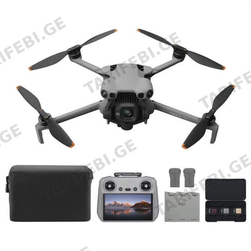 დრონი DJI MINI 5 PRO FLY MORE COMBO RC2 4K კამერით GREY