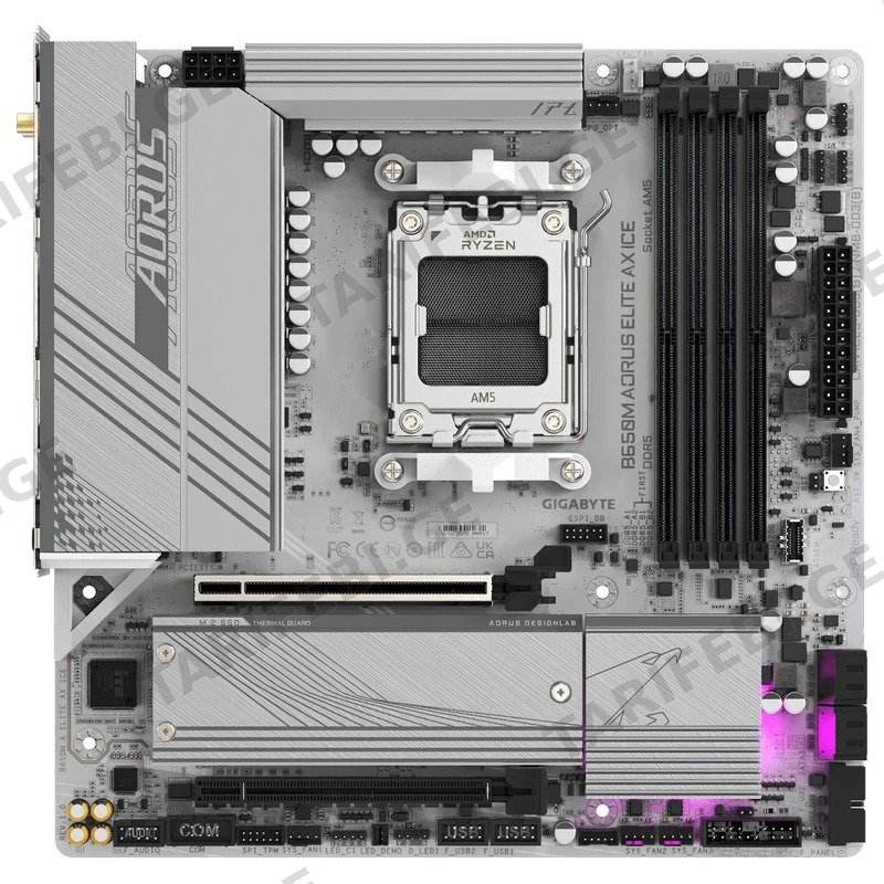 დედა დაფა GIGABYTE B650M AORUS ELITE AX ICE AM5 DDR5 WI-FI 6E