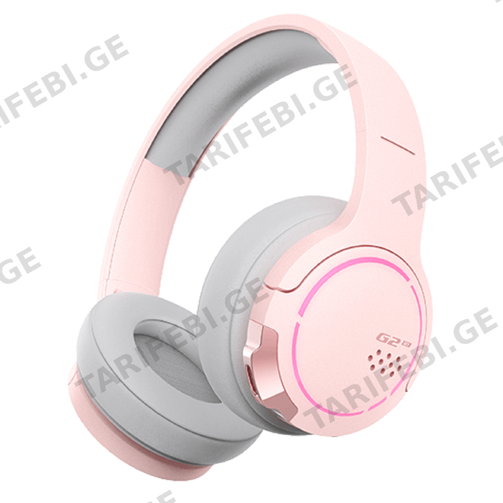 ყურსასმენი Edifier G2BT, Gaming Headset, Wireless, Bluetooth, Pink