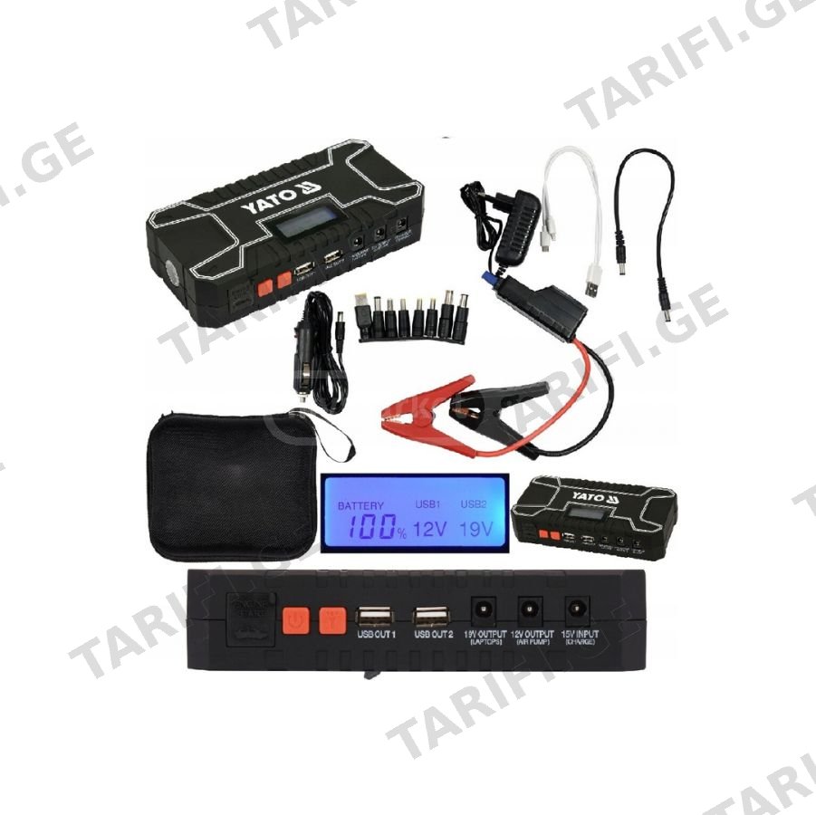 ბატარია ავტ.დასაქოქი 10000MAH YATO YT-83082