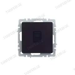 როზეტი IEK BRITE RJ45 cat5E RG45 РК10-БрЧ შავი