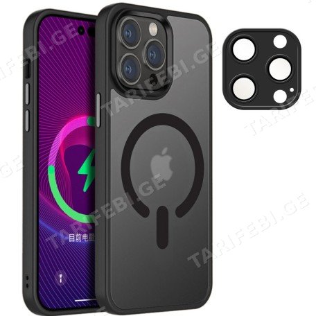 ქეისი - COLOURED EDGES MAGNETIC SEMIHARD SEMICLEAR COVER CASE