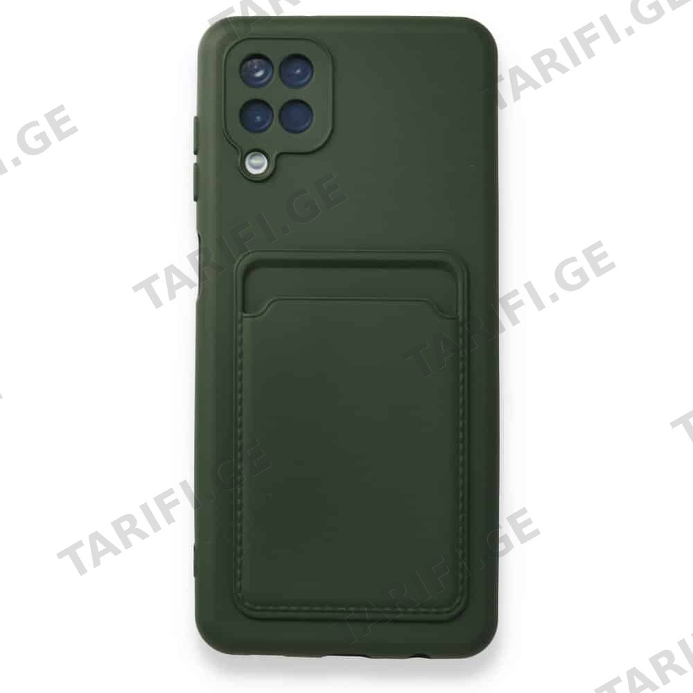 Samsung Galaxy A22 Kelvin Case ბარათის ჩასადებით სილიკონის ქეისი