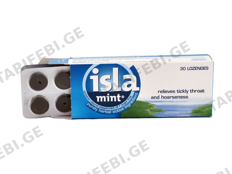 ისლა მინტი - Isla Mint 30 საწუწნი ტაბლეტი