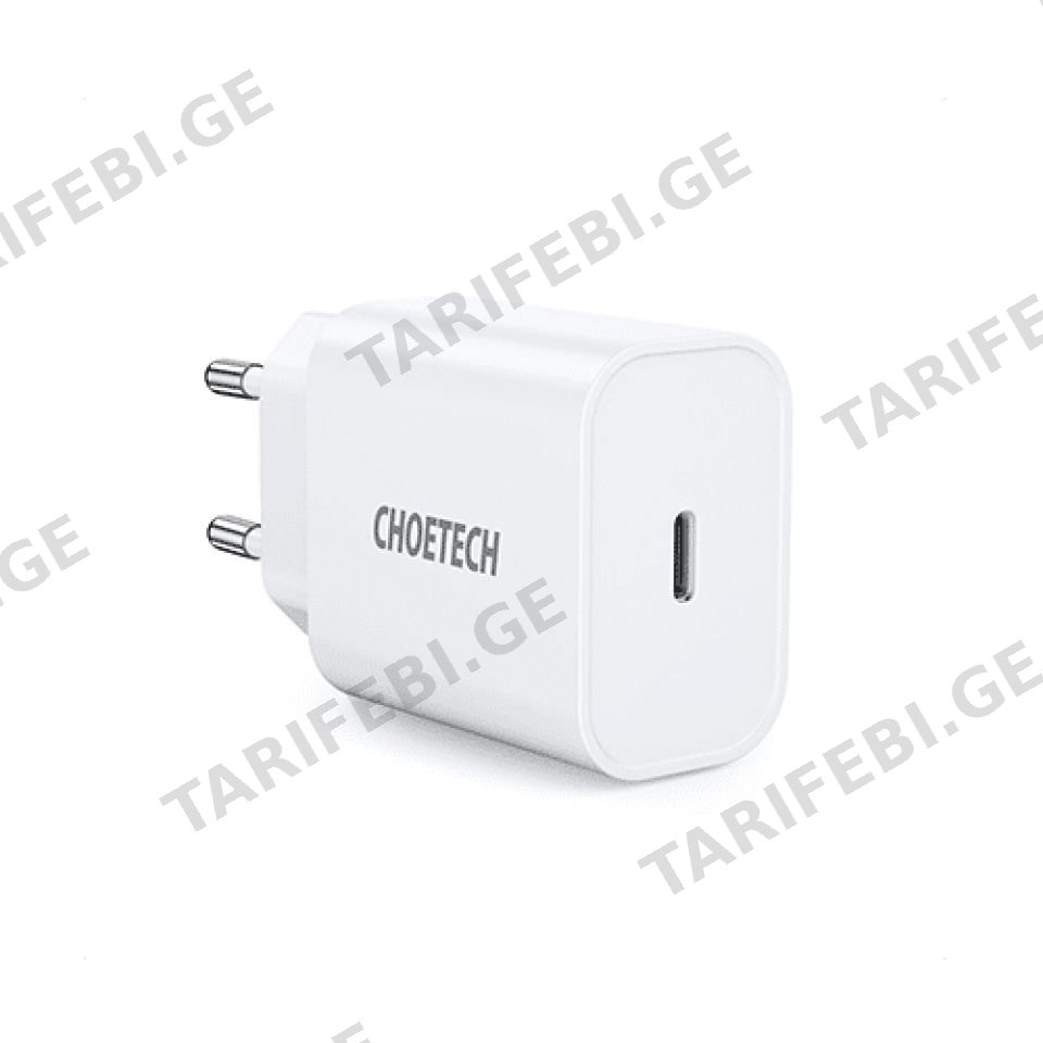დამტენი მოწყობილებობები Choetech Q5004-EU Type-C PD20W