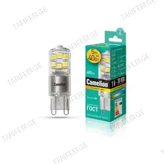 შუქდიოდური ნათურა Camelion G9 3000K 5W