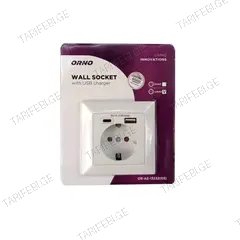 როზეტი დამტენით ORNO USB-A+USB-C Schuko თეთრი