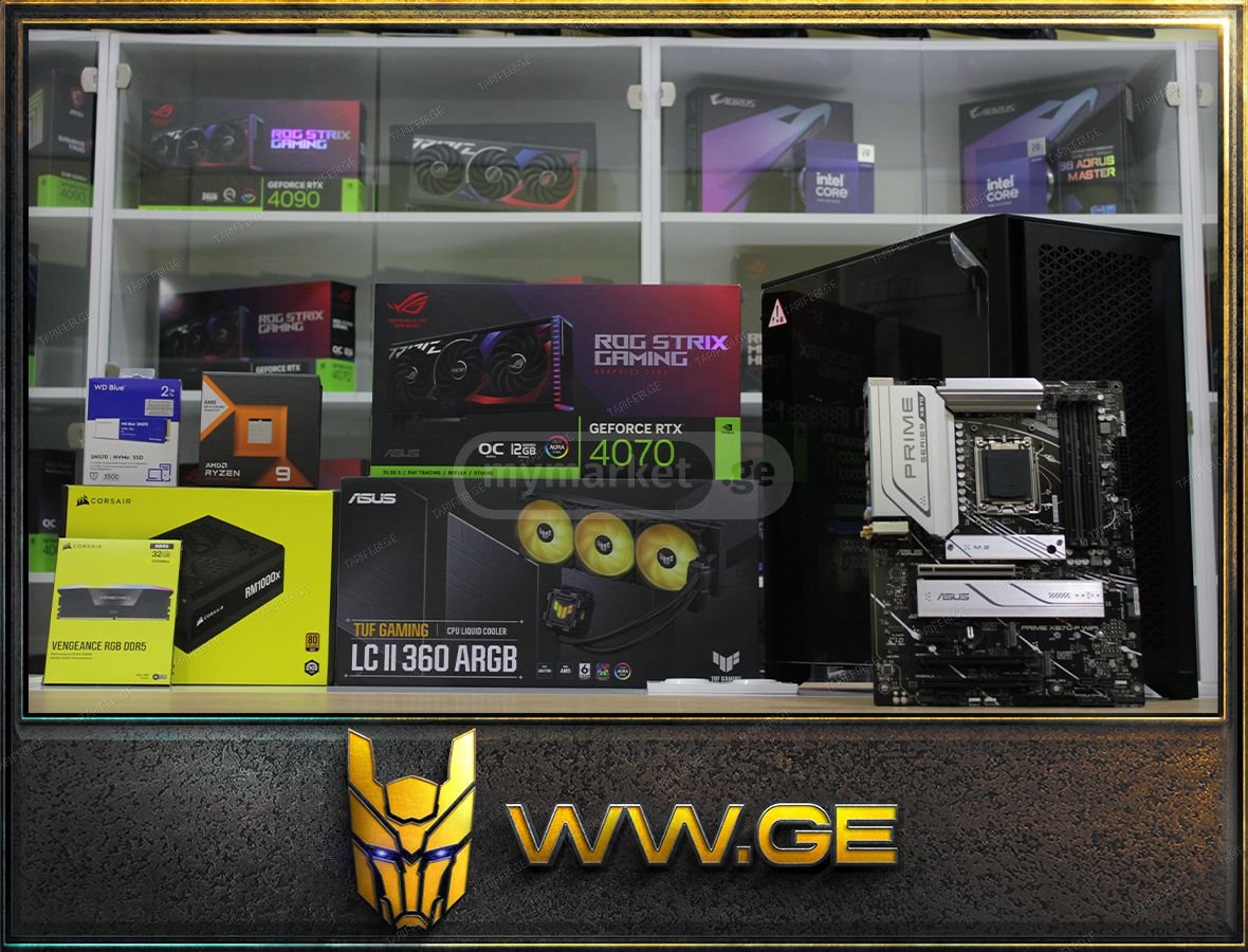 ✅AMD RYZEN 9 7950X3D RAM 32GB SSD 2TB Rog Strix RTX 4070 TI