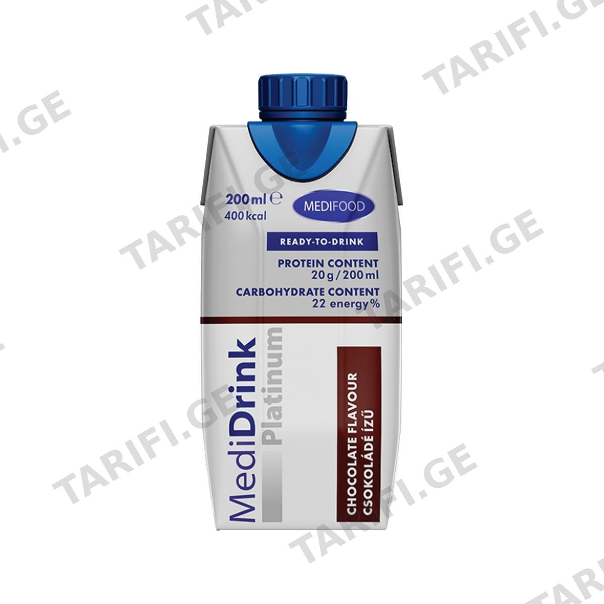 მედი დრინქ პლატინუმი - Medi Drink Platinum შოკოლადის 200მლ