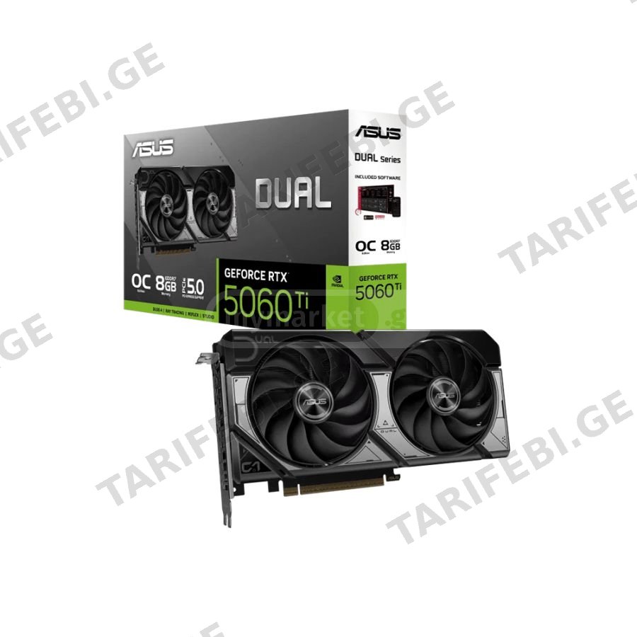 ASUS RTX 5060 Ti Dual OC 8GB GDDR7 128-bit Mid-range