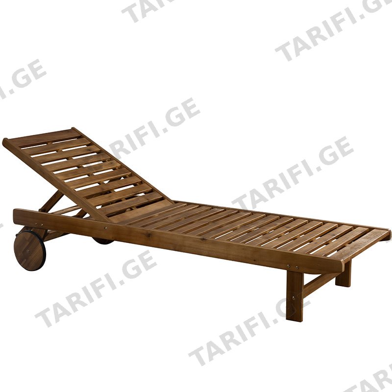 აკაციის ხის შეზლონგი SL002 (193*60*30)