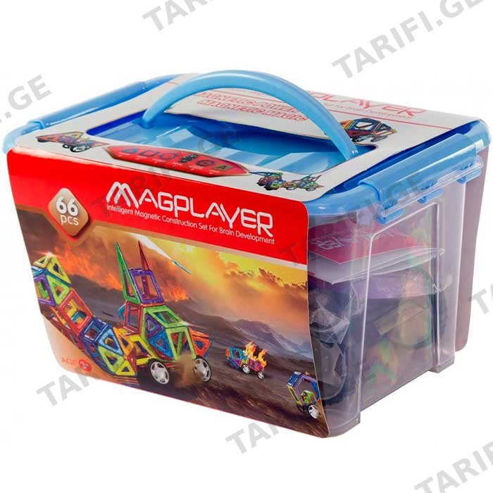 მაგნიტური კონსტრუქტორი MAGPLAYER MPT-66