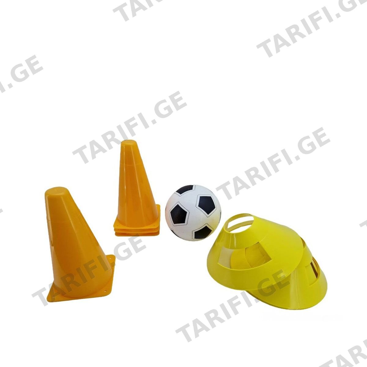 სავარჯიშო კონუსები ბურთით 1x9 Dema-stil 380663