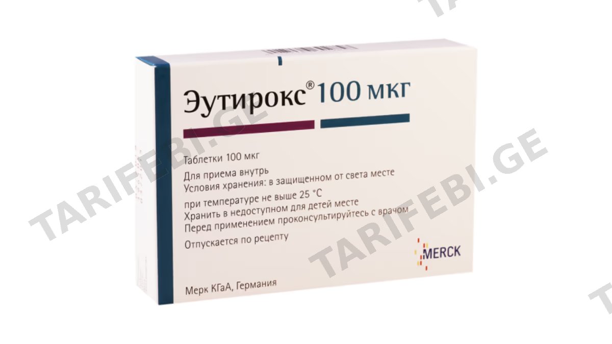 ეუთიროქსი ტაბ.100მკგ.N100 (4X25)