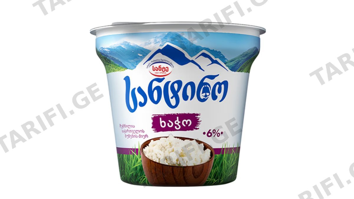 სანტინო ხაჭო 6% 180 გ.