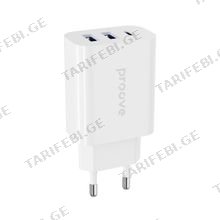 Wall Charger Proove Rapid 30W (2 USB + Type-C) white