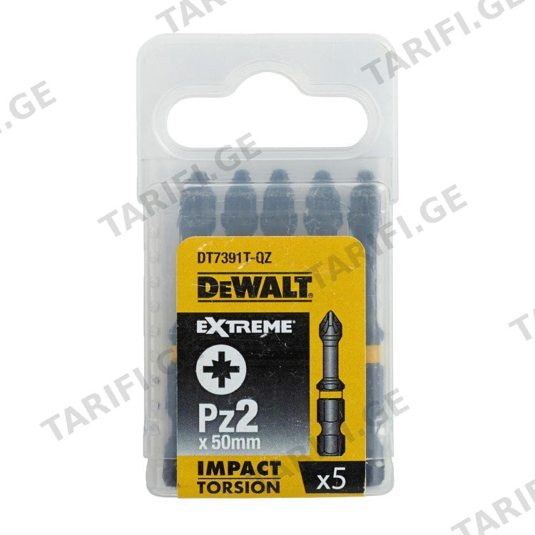 ბიტები დარტყმითი DeWalt Impact Torsion DT7391T-QZ PZ2 5 ც