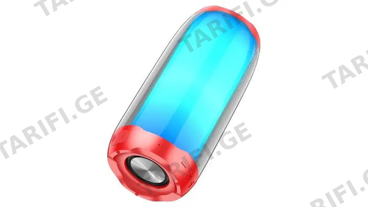 Hoco HC8 Pulsating Colorful Luminous Wireless Speaker - Red