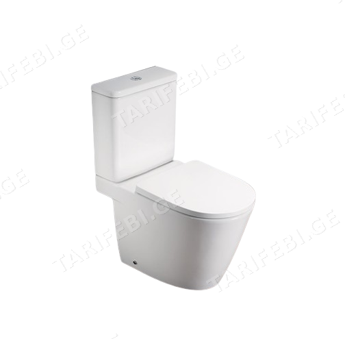 უნიტაზი დასადგამი Pate 2981XC two-piece Glossy თეთრი P-TRAP