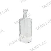 მინის ბოთლი გამჭვირვალე 500ml B2