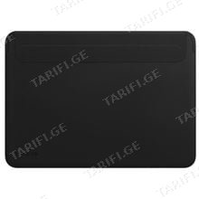 Proove Leather Sleeve MacBook 15.4"/16.2" black ლეპტოპის დამცავი