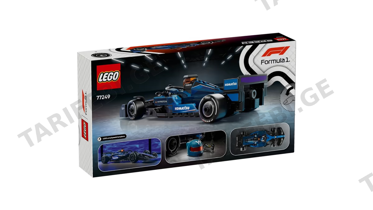 ასაწყობი კონსტრუქცია Lego 77249 Speed Champions, Williams Racing FW46 F1 Race Car