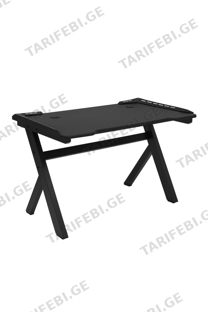 გეიმერის მაგიდა შავი HY-GT04-LED