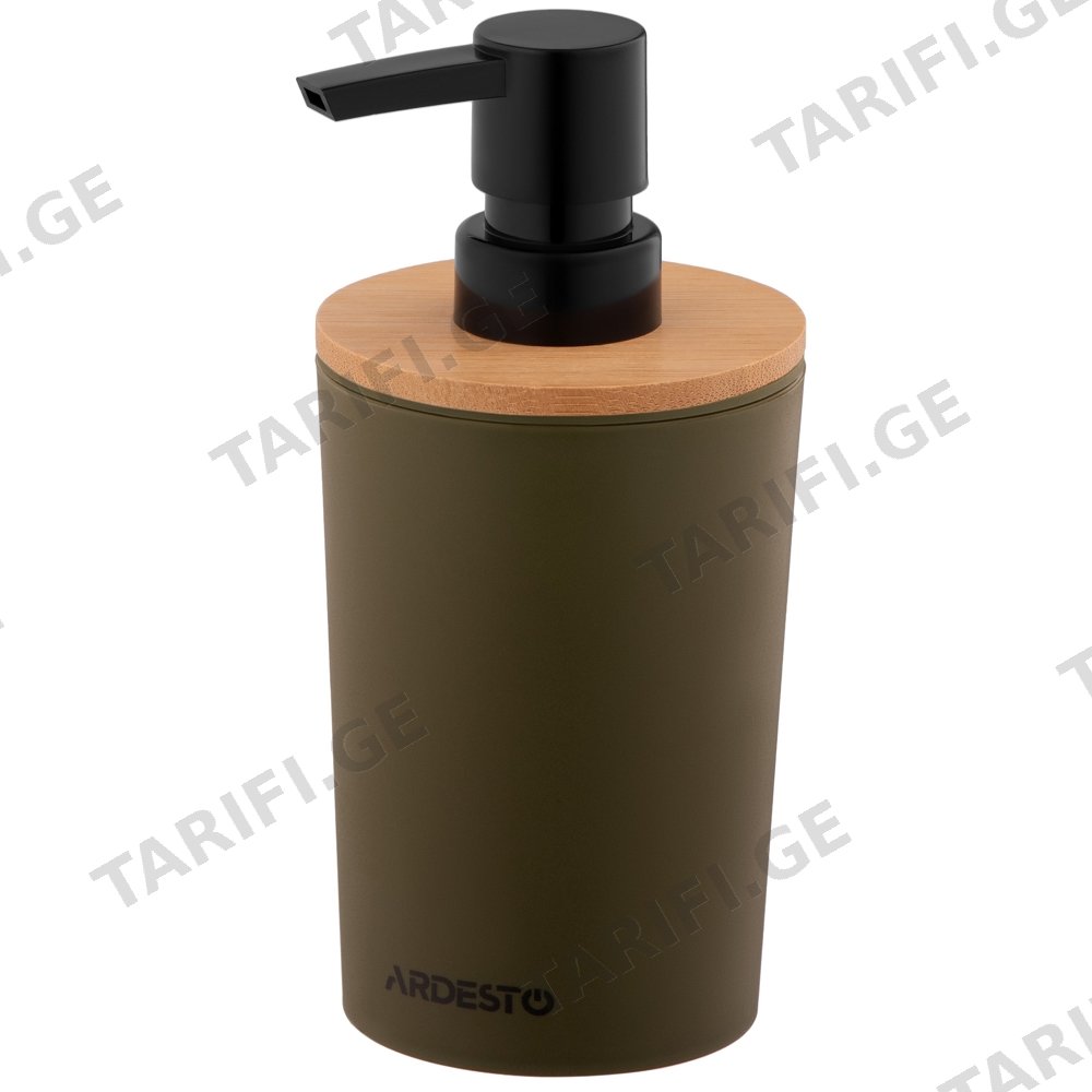 საპნის დისპენსერი ARDESTO ARHB3104BB MINIMALISM, 0.38L, SOAP DISPENSER, DARK GREEN