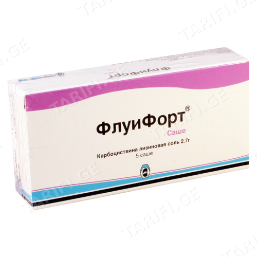 ფლუიფორტი ფხვნილი ორალური ხსნარის მოსამზადებლად 2.7გრ პაკეტი #5