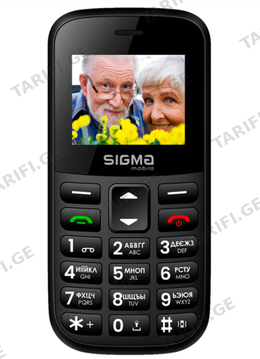 SIGMA MOBILE Comfort 50 CF115 'Easy'' Black