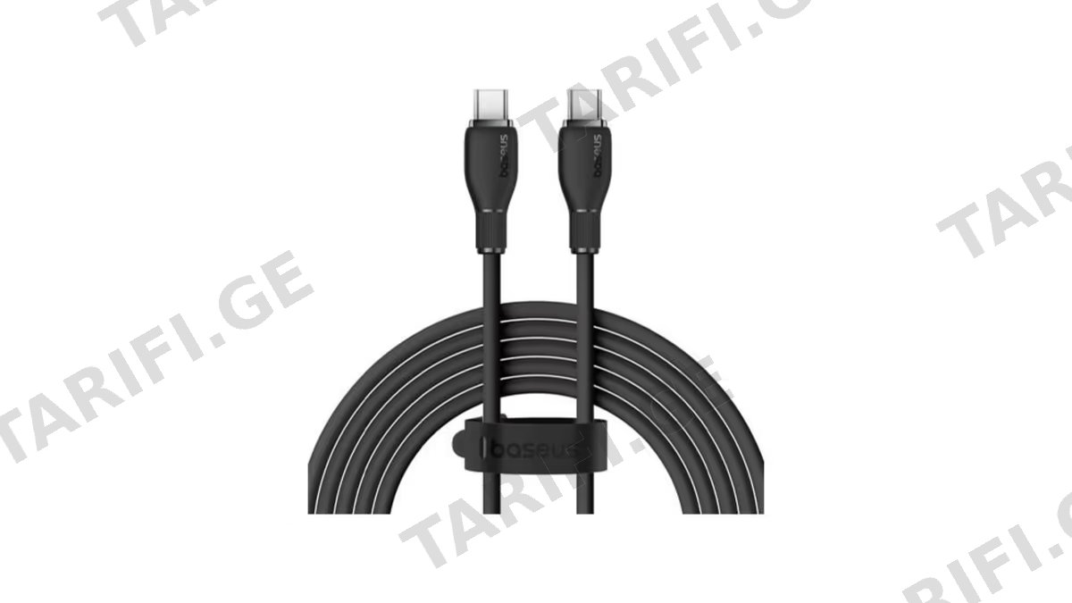Baseus Pudding Series Fast Charging Cable Type-C to Type-C 100W 2m P10355702111-B2