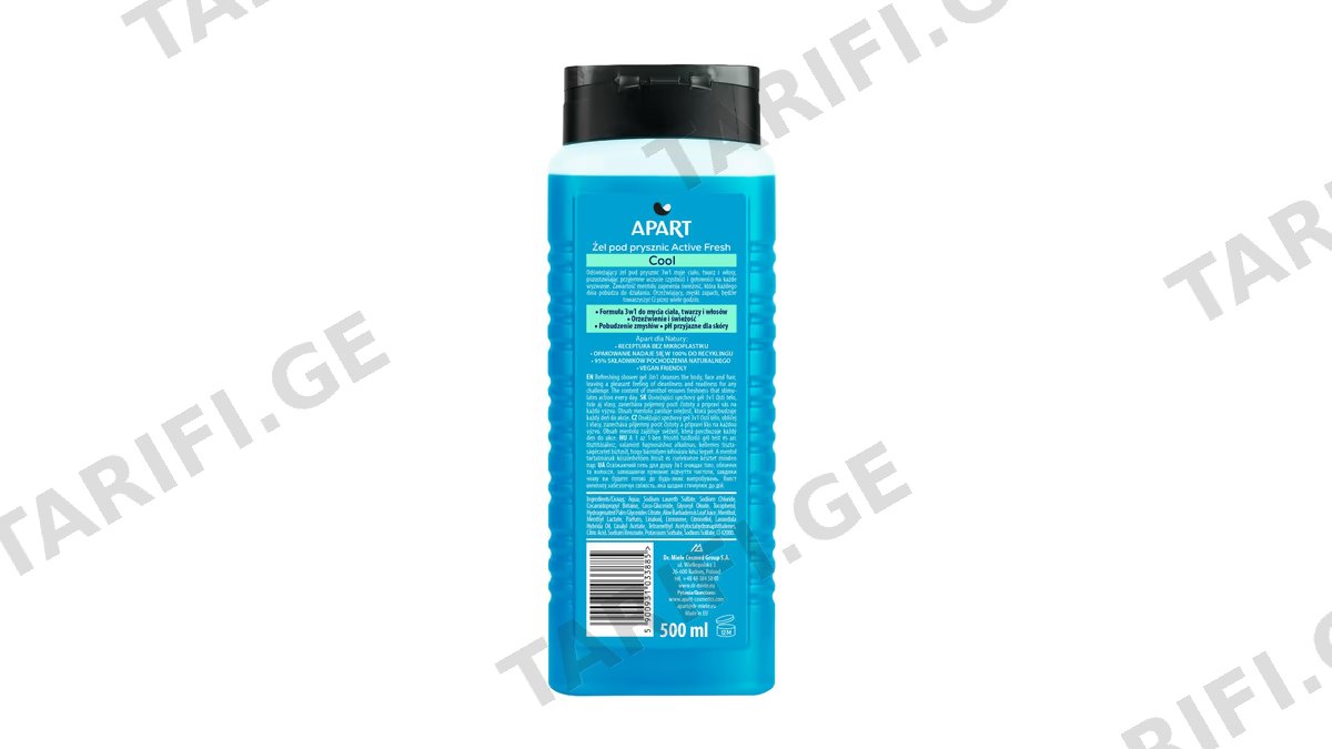 აპარტი შხაპის გელი 3885 მამაკ.ACTIVE FRESH COOL 500მლ *