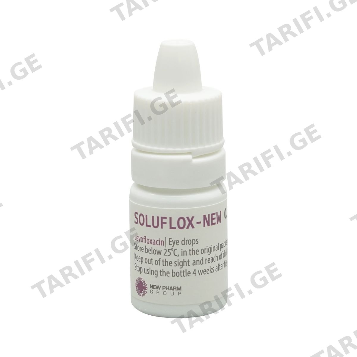 სოლუფლოქსი-New - Soluflox-New თვალის წვეთები 0.5% 5მლ