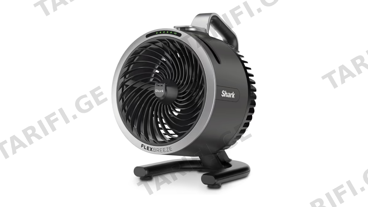 ვენტილატორი Shark FA050EU FlexBreeze HydroGo, 36W, Portable Wireless Fan, Black
