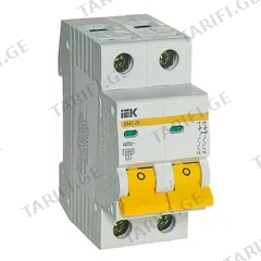 ავტომატური ამომრთველი IEK ВА47-29М 4,5kA 50A 2P C