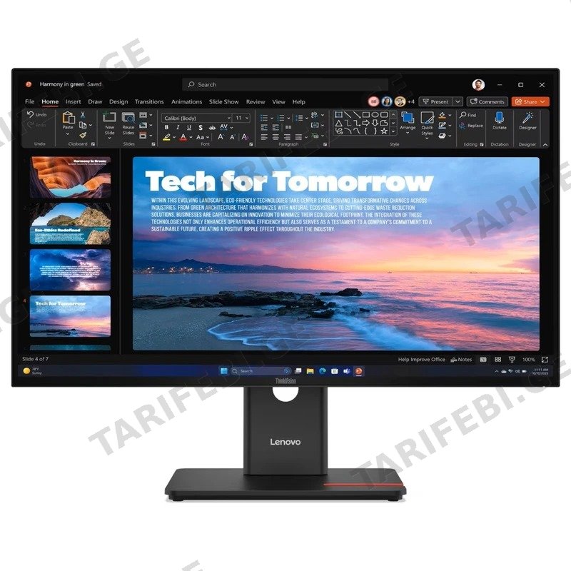 მონიტორი LENOVO THINKVISION T27Q-40 27" QHD IPS TYPE-C LAN