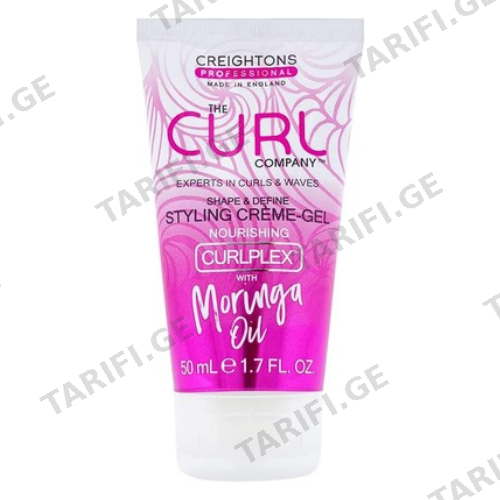 კრეიტონსი Curl - კრემ-გელი ფიქსაციის ყველა ტიპის ხვეული თმის 50მლ 0 CURL COMPANY STYLING GEL 50ml
