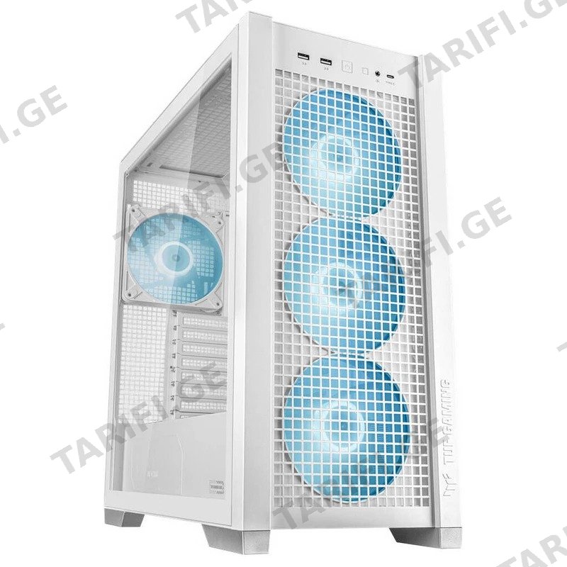 კომპიუტერის ქეისი ASUS TUF GAMING GT302 ARGB თეთრი