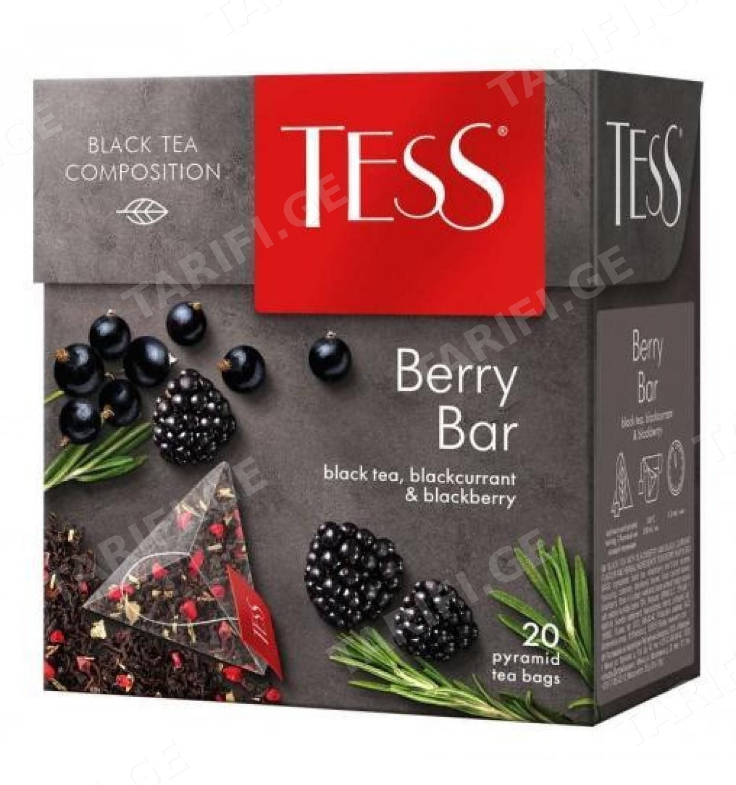 ჩაი Tess შავი ბერი ბარ 1.8გრ*20