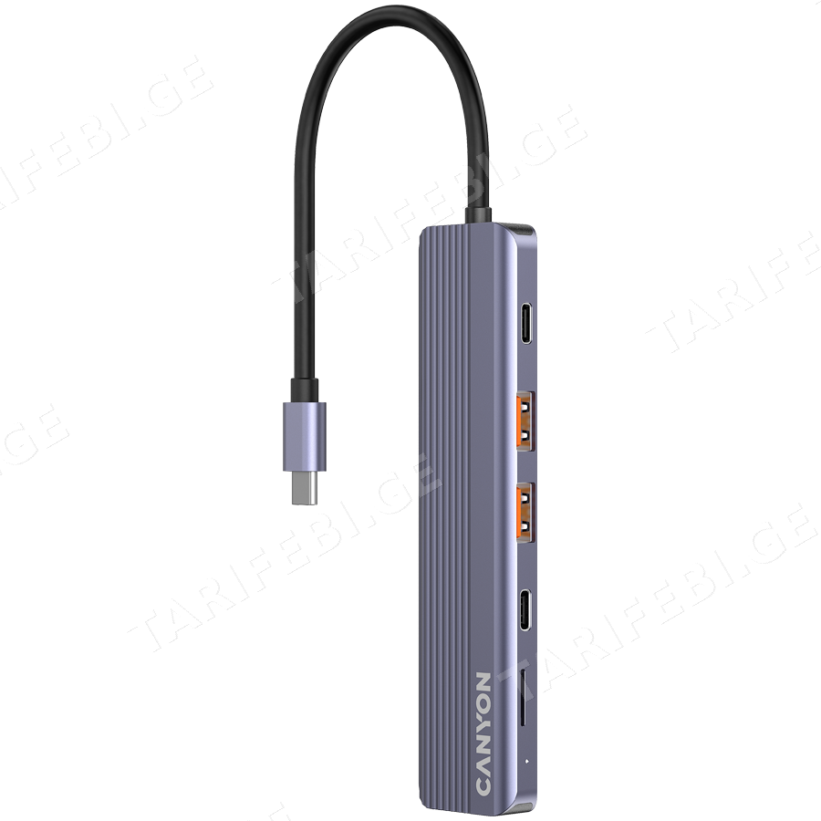 CANYON hub DS-17 6in1 4k USB-C Grey