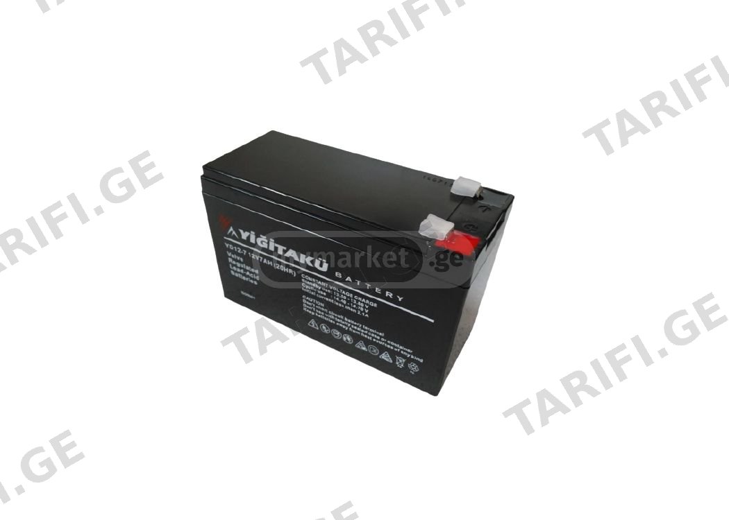 უწყვეტი კვების წყაროს აკუმულატორი: YigitAku Battery 12V 7AH