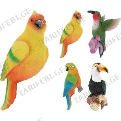 ბაღის ფიგურა BIRD FLOWERPOT HANGER POLY 4AS