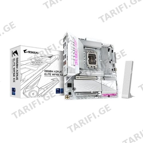 დედაბარათი - Gigabyte B860M Aorus Elite Ice Wi-Fi 6E DDR5
