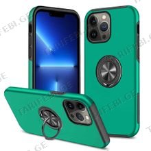 iPhone 11 Pro Max Elit Ring Case სილიკონის ქეისი ბეჭდით - მწვანე