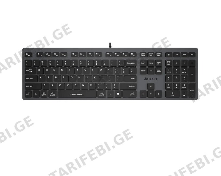 კლავიატურა A4Tech Fstyler FX50 Scissor Switch Keyboard EN/RU layout White