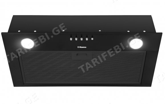ჩასაშენებელი გამწოვი Hansa OMC6242BH, 182m³/h, Built-in Hood, Black