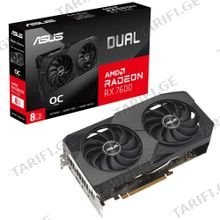 Asus Radeon RX7600-O8G-EVO 8GB (HDMI/DP) ვიდეო დაფა